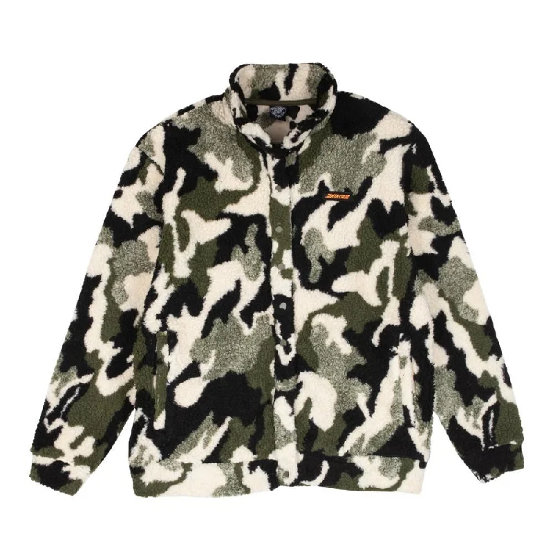 Santa Cruz Womens Jacket Montara Strip Fleece - Camo Denim Jacket Leather Jacket Suede Jacket Santa Cruz Womens Jacket Montara Strip Fleece - Camo Denim Jacket Leather Jacket Suede Jacket