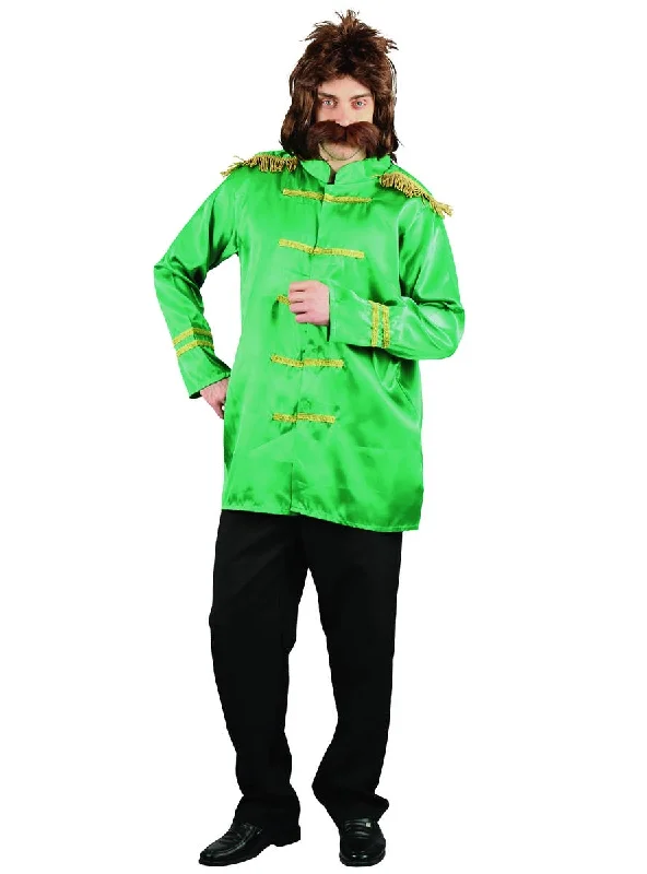 Sgt Pepper's Mens Green Beatles Costume Jacket Tiered Jacket Buttoned Jacket Zippered Jacket Sgt Pepper's Mens Green Beatles Costume Jacket Tiered Jacket Buttoned Jacket Zippered Jacket