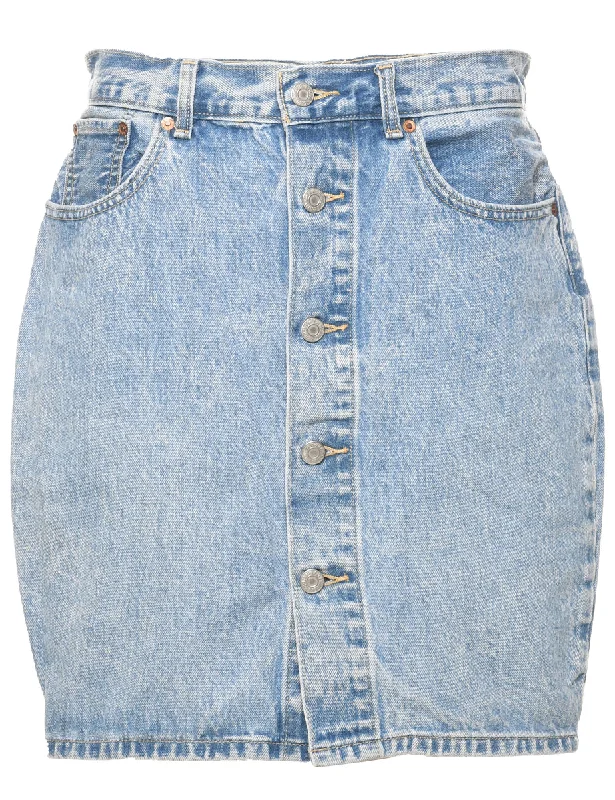 Levi's Pencil Shape Denim Midi Skirt - M wrap skirt elegant