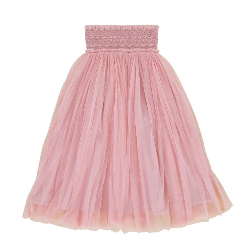 Peggy Olivia Skirt - Primrose Pink cashmere skirt soft