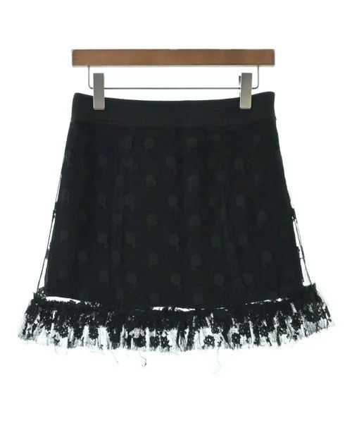 BURBERRY Mini skirts velvet skirt glossy
