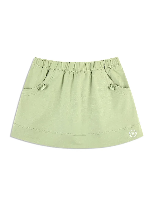 Aria Track Skirt- Reseda linen skirt relaxed