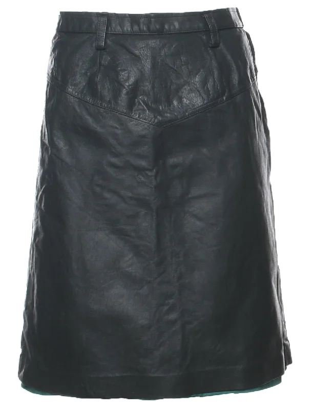 Leather A-line Skirt - S tulle skirt dreamy