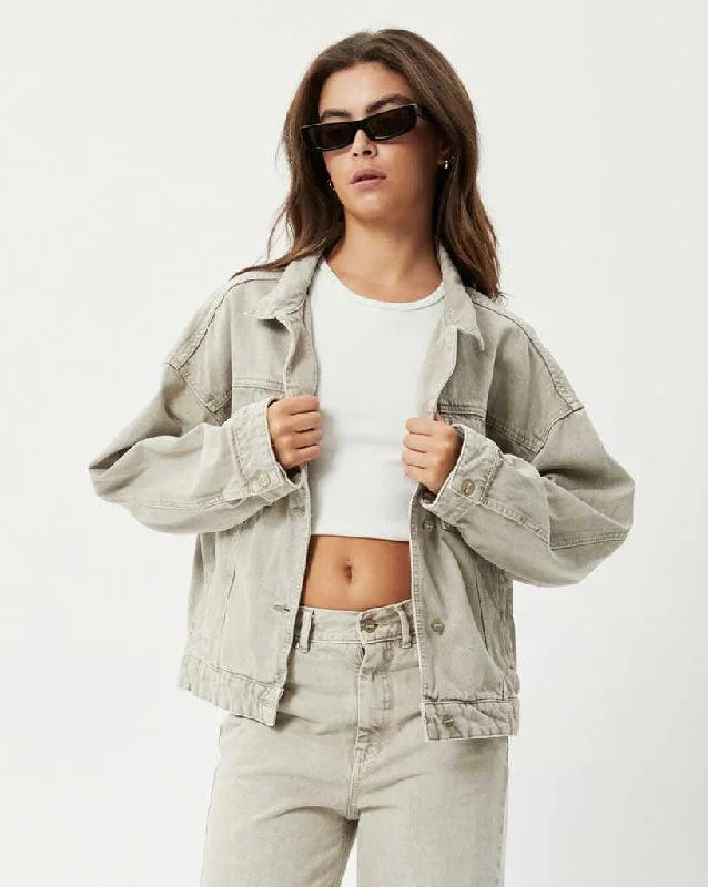 Innie - Unisex Organic Denim Jacket Welt Pockets Slit Pockets Flap Pockets