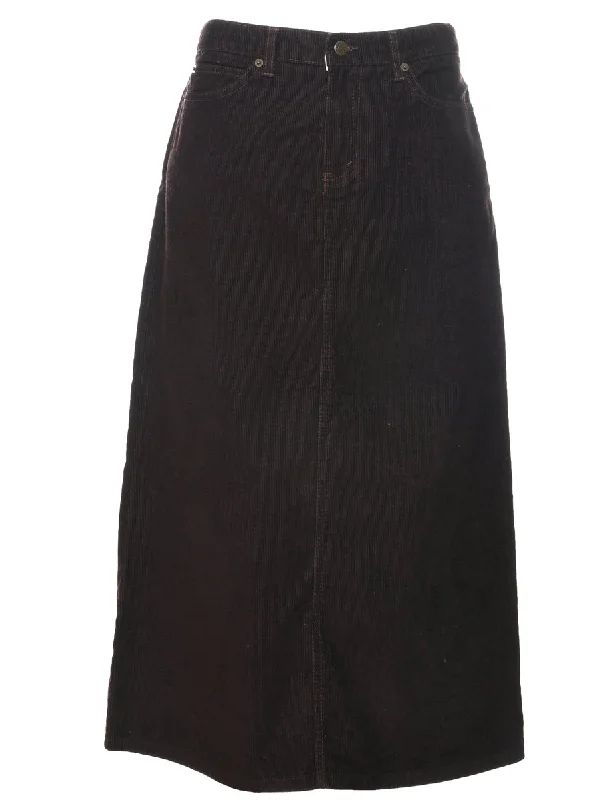 Corduroy Eddie Bauer Midi Skirt - M lace skirt romantic