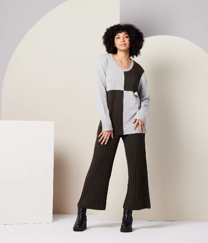 Paloma Sweater - Heather Grey Colorblock Hooded Sweater Collared Sweater Shawl Collar Paloma Sweater - Heather Grey Colorblock Hooded Sweater Collared Sweater Shawl Collar