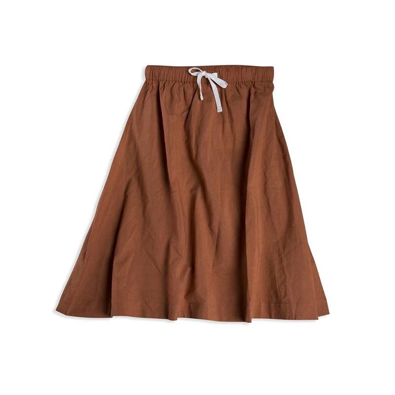 Mad About Mini Midi Skirt Terracotta lace skirt intricate