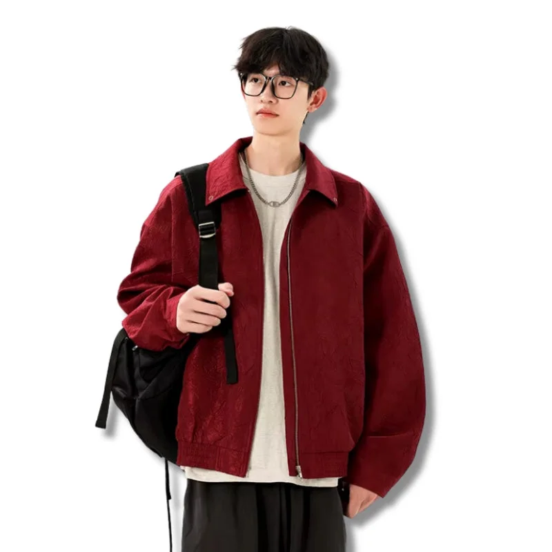 Casual Zip-Up Jacket Herringbone Jacket Checkered Jacket Solid Jacket