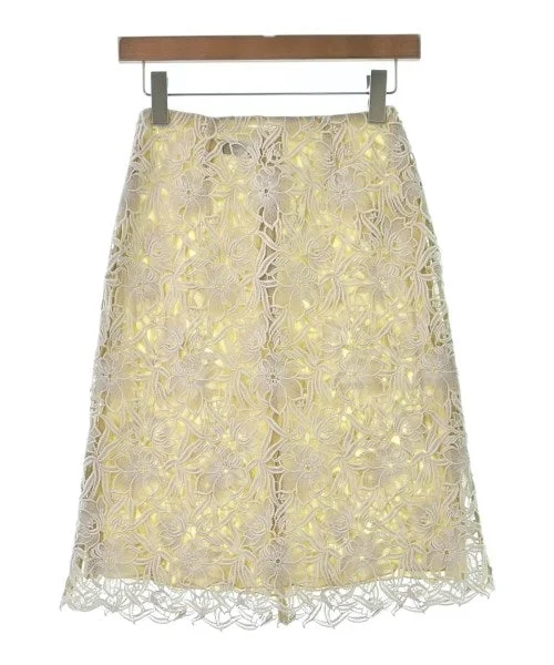 BURBERRY PRORSUM COLLECTION Knee length skirts silk skirt sleek