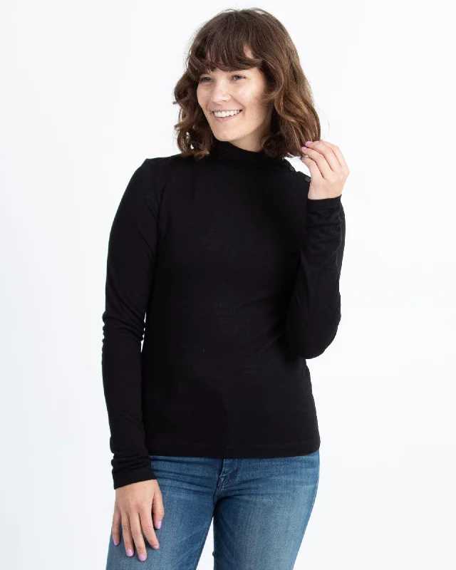 "Leyton" Turtleneck Sweater Houndstooth Herringbone Solid