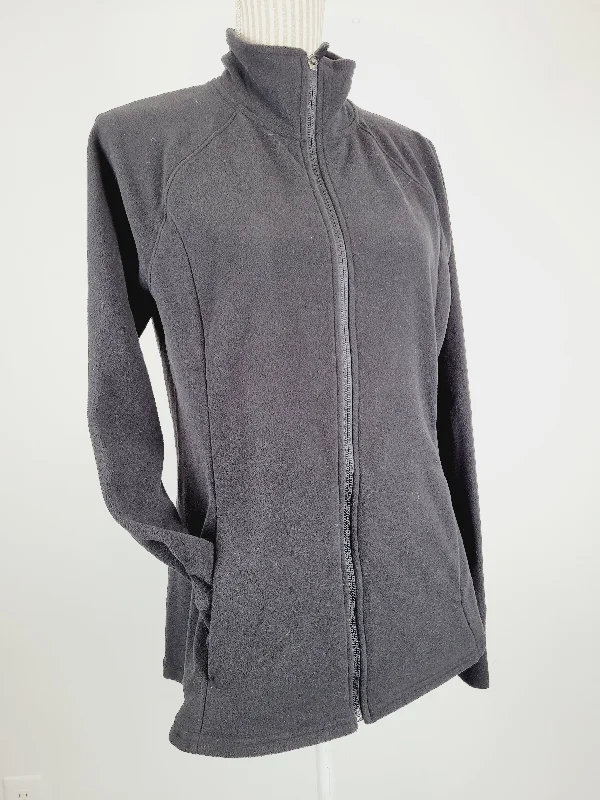 OLD NAVY ACTIVE FLEECE ZIP SWEATER LADIES MEDIUM PRE-LOVED Print Jacquard Patchwork