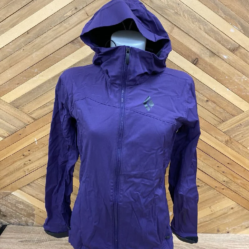 Black Diamond - Women's Darn Patrol LT Softshell Jacket - MSRP $280: Purple-women-MD Zippered Jacket Buttoned Jacket Snapped Jacket Black Diamond - Women's Darn Patrol LT Softshell Jacket - MSRP $280: Purple-women-MD Zippered Jacket Buttoned Jacket Snapped Jacket