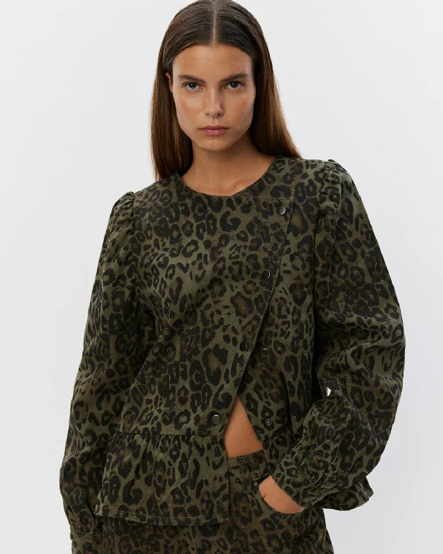 SADISW JACKET - Olive Welt Pockets Slit Pockets Flap Pockets