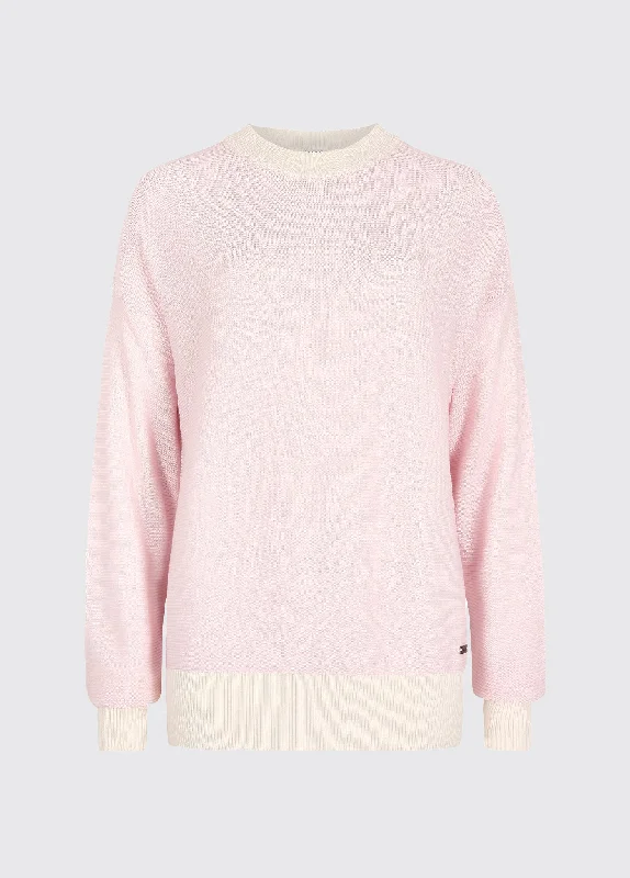 Carrick Ladies' bamboo blend sweater - Pink Satin Fabric Silk Fabric Chiffon Fabric