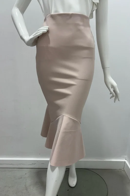 Greta Constantine Kace Skirt - "Meghan Markle" Skirt with Flounce flowy skirt hem