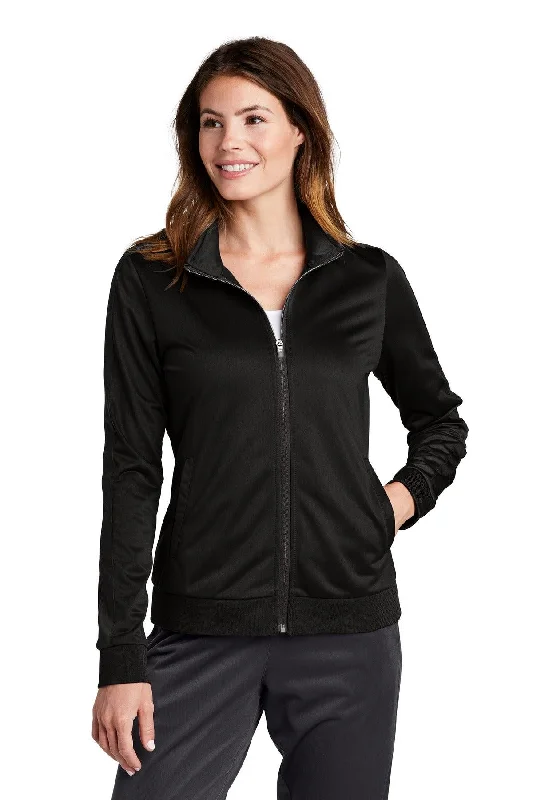 Sport-Tek Ladies Tricot Sleeve Stripe Track Jacket. LST94 Cotton Jacket Linen Jacket Terry Jacket Sport-Tek Ladies Tricot Sleeve Stripe Track Jacket. LST94 Cotton Jacket Linen Jacket Terry Jacket