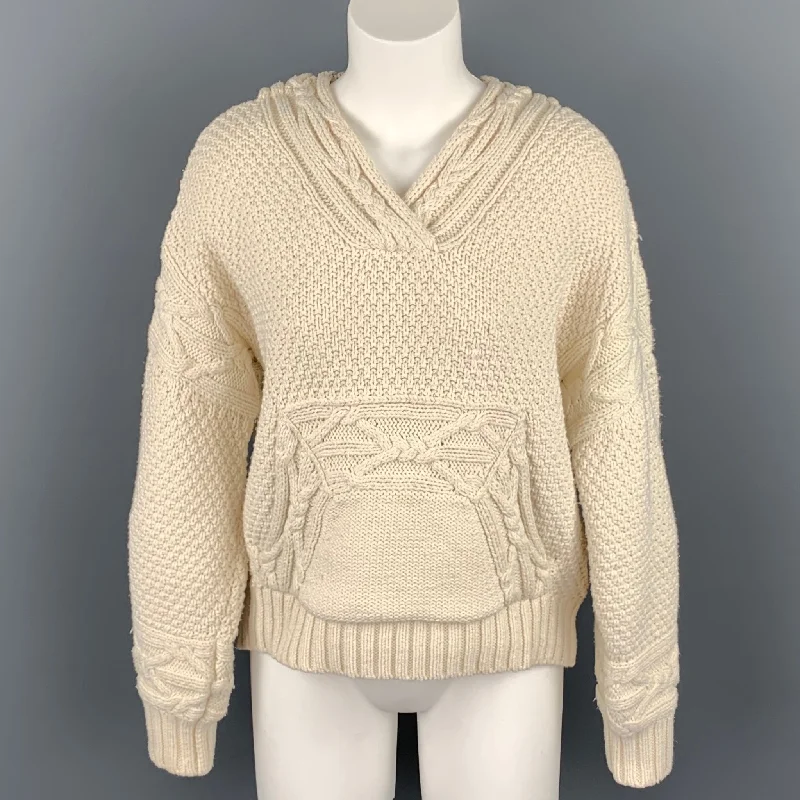 POLO by RALPH LAUREN Size S Cream Cotton / Polyester Oversized Sweater High Neck Crew Neck V-Neck POLO by RALPH LAUREN Size S Cream Cotton / Polyester Oversized Sweater High Neck Crew Neck V-Neck