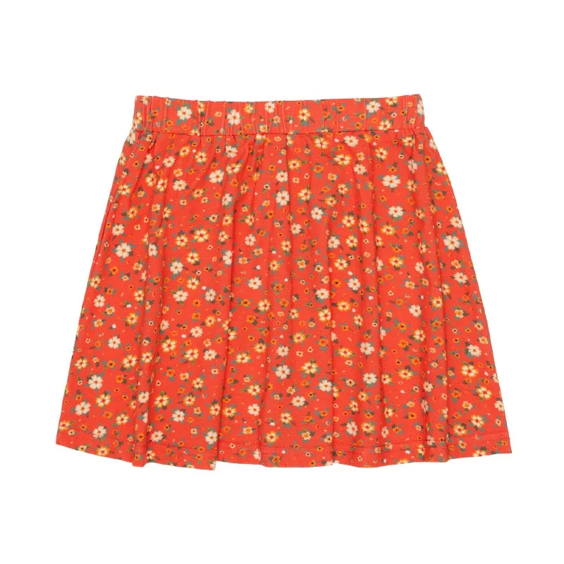 Play ETC Skater Skirt - Sunkist Floral chiffon skirt flowing