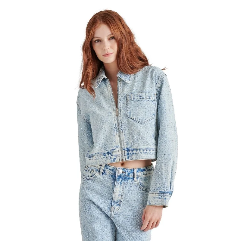 GLACIA JACKET LIGHT BLUE Welt Pockets Slit Pockets Flap Pockets