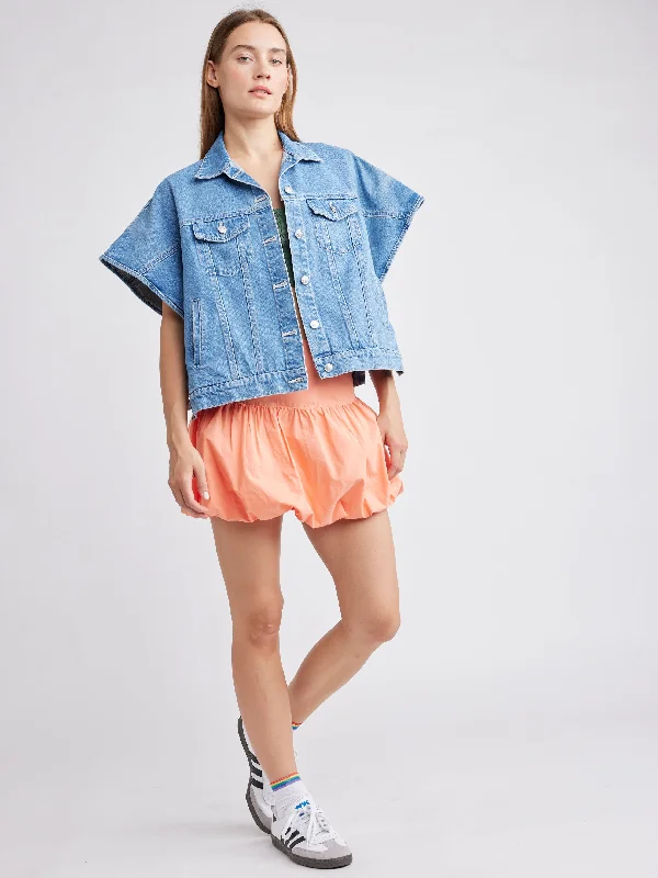 Rowen Crop Jacket Nylon Fabric Polyester Fabric Spandex Fabric