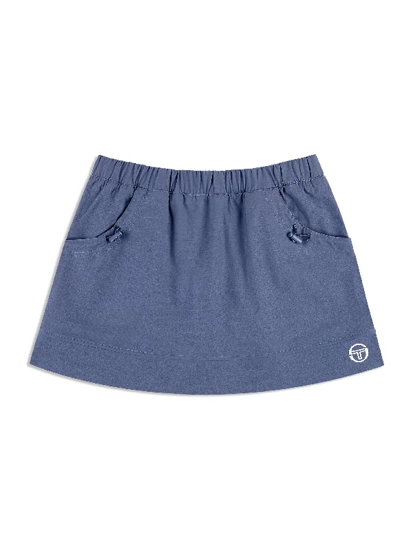 Aria Track Skirt- Blue Indigo corduroy skirt comfortable
