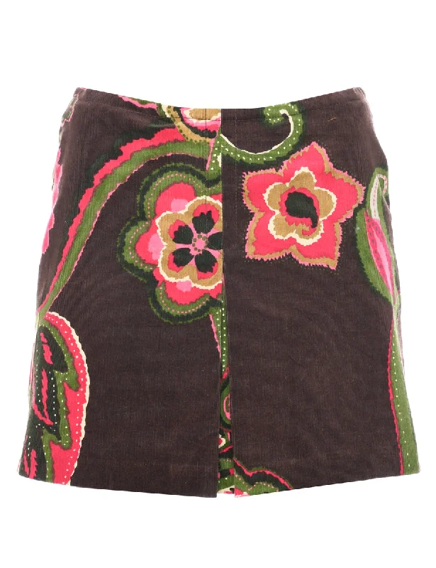 Corduroy Midi Skirt - M relaxed fit skirt