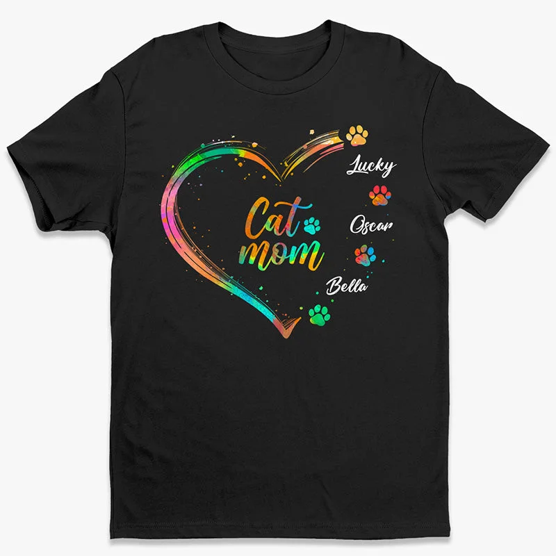 Fur Mom With Love - Dog & Cat Personalized Custom Unisex T-shirt, Hoodie, Sweatshirt - Gift For Pet Owners, Pet Lovers