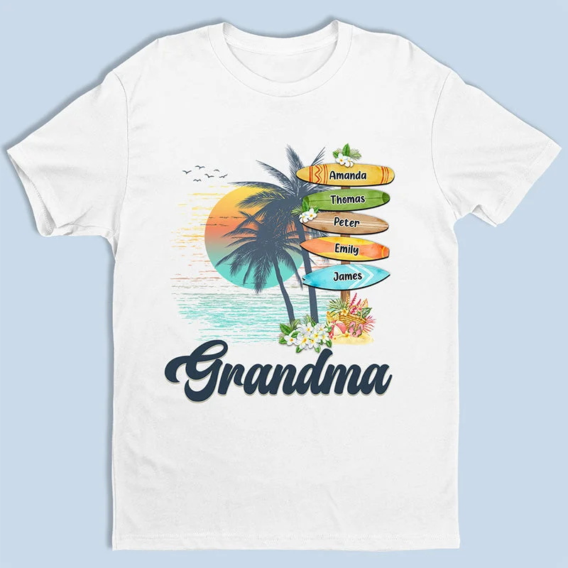 Grandma's Summer - Family Personalized Custom Unisex T-shirt, Hoodie, Sweatshirt - Birthday Gift For Mom, Grandma