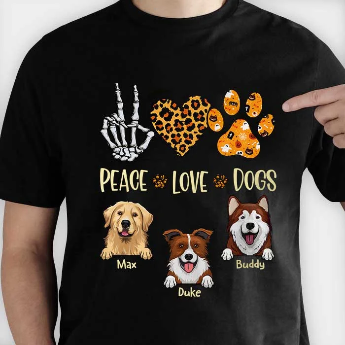 Love Dogs With Heart  - Personalized Unisex T-Shirt