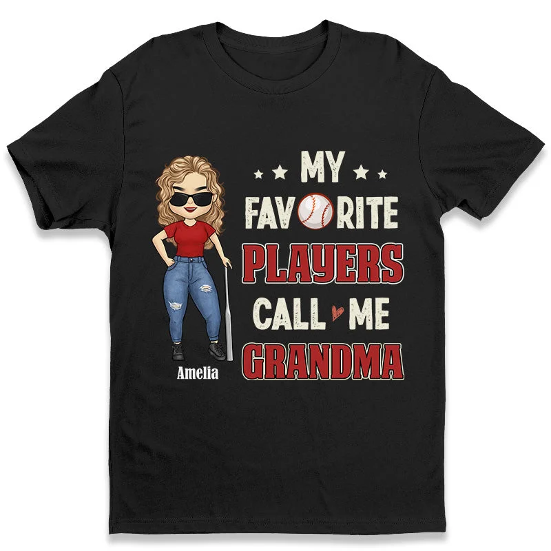 My Favorite Players Call Me Mom - Family Personalized Custom Unisex T-shirt, Hoodie, Sweatshirt - Mother's Day, Birthday Gift For Mom, Grandma