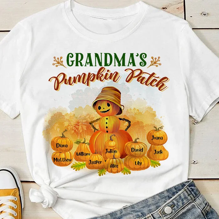 Nana Pumpkin - Personalized Unisex T-Shirt