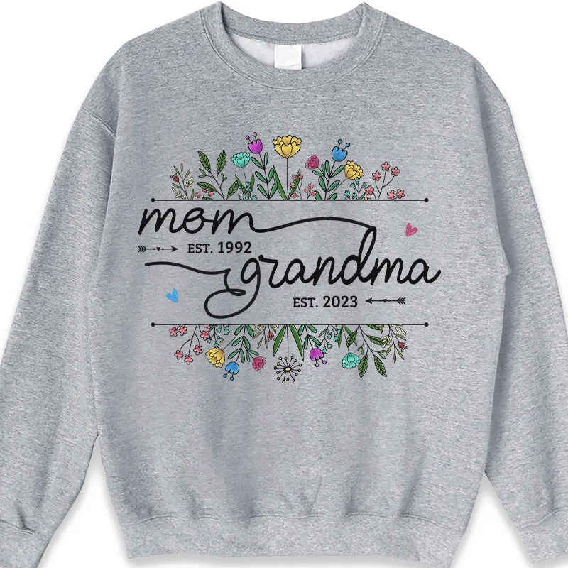 Proud To Be A Mommy & Grandma - Family Personalized Custom Unisex T-shirt, Hoodie, Sweatshirt - Mother's Day, Birthday Gift For Mom, Grandma