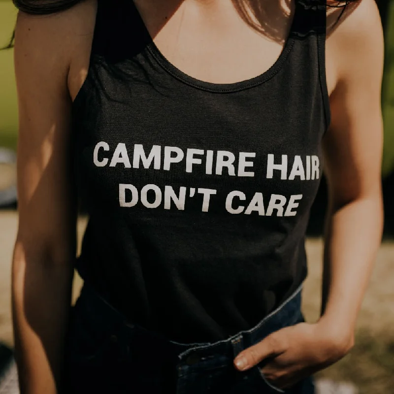 Campfire Hair, Don't Care Tank Top