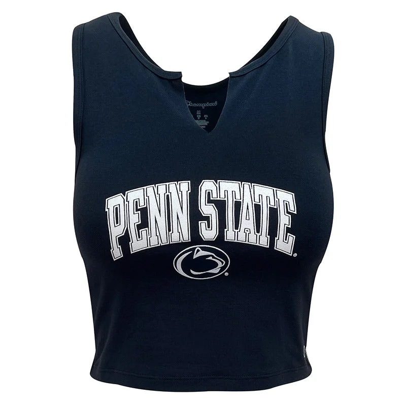 Champion Ladies Penn State Fan Crop Tank