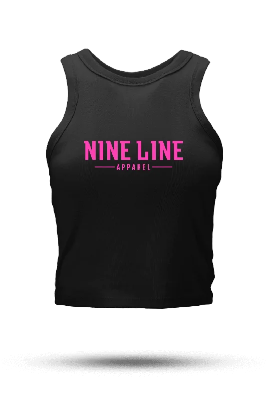 Crop Tank - NLA Basic Pink Logo