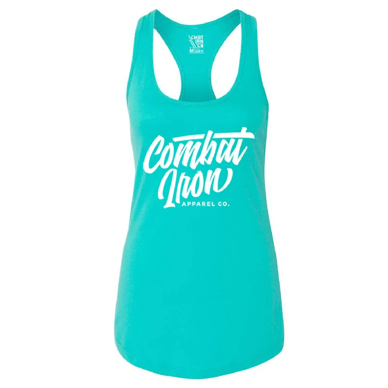 Combat Iron Script Women's Racerback Tank