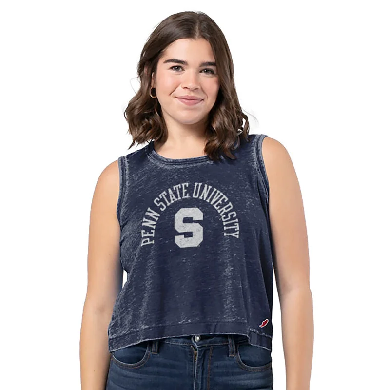 League Ladies Burnout Box Tank