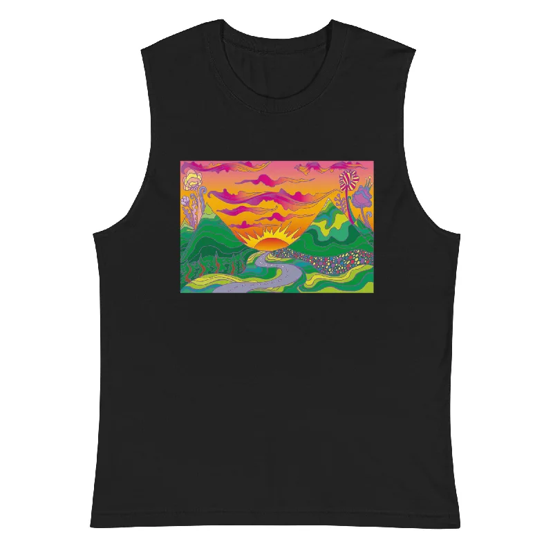 Melting Sunset Muscle Tank