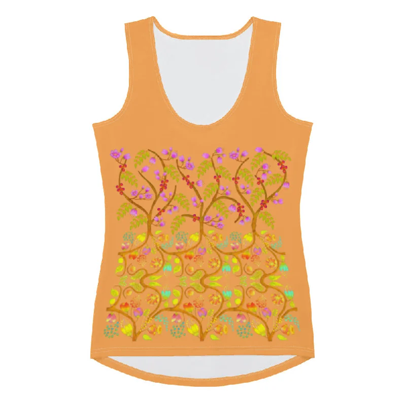 Tank Top - Hand Painted & Digitally Printed on Texas Rose