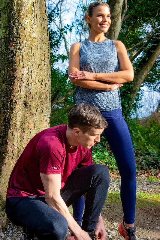 Ärmellose Damenoberteile - Maroon - Navy - Packung mit 2