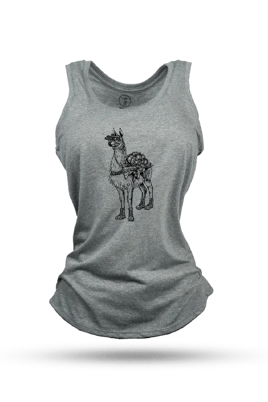 Women's Racerback Tank - Freedom Llama