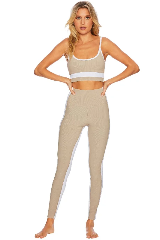 Beach Riot Colorblock Legging - Tan White