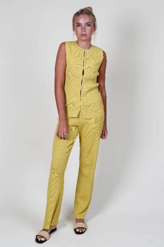 BEC + BRDIGE | Sorrento Knit Pant - Citrus