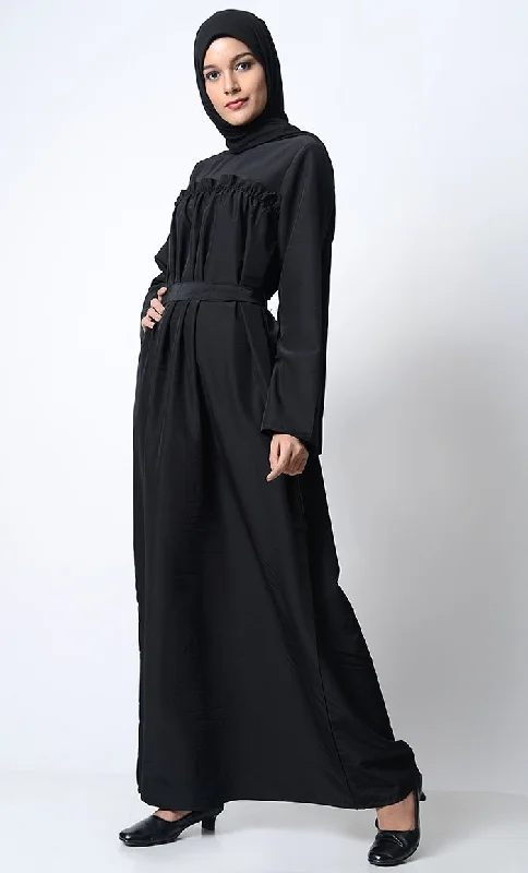 Classic Everyday Wear Abaya-Black