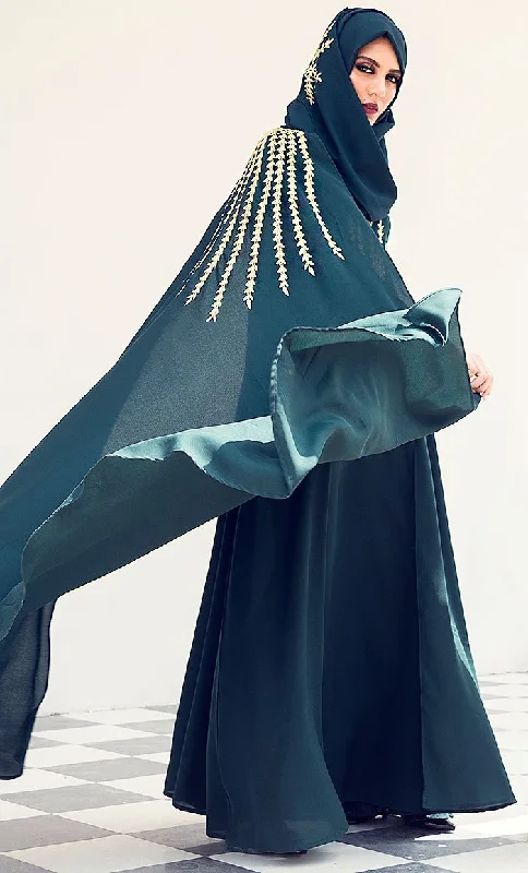 Dramatic Lavish Embroiderd Abaya