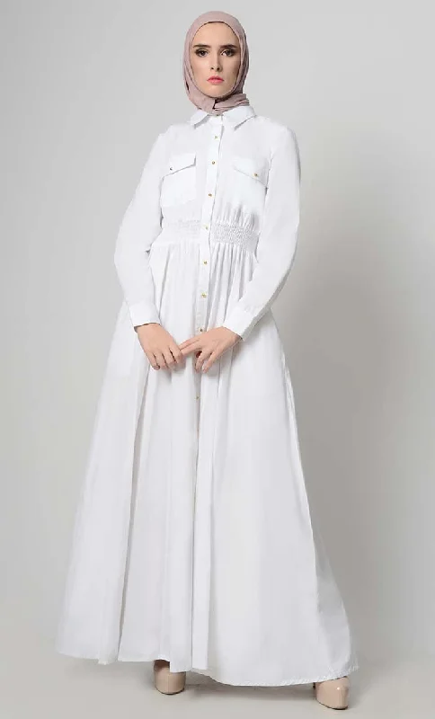 Easy Fit Everday Button Down Abaya