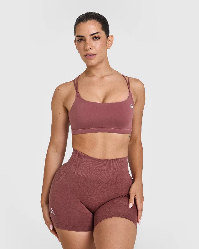 Everyday Cross Over Bralette | Berry