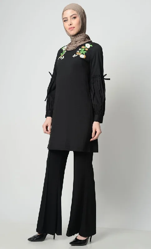 Floral Bunch Embroidered Tunic