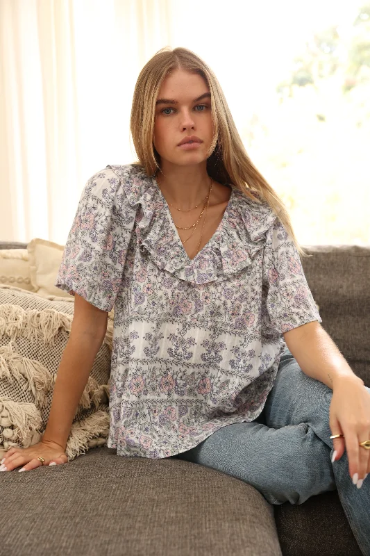 Harlow Ruffle Blouse - FINAL SALE