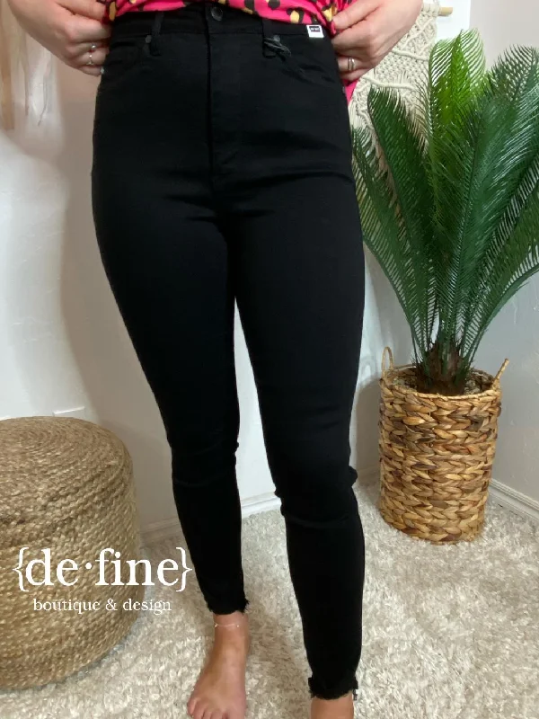 Judy Blue Black High Waist Control Top Skinny Jeans Regular & Curvy